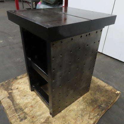 25" x 28" x 3" Thick Blanchard Ground Top 3 Sided Tombstone Workholding Fixture