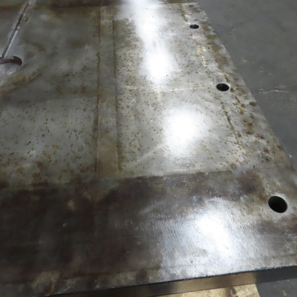 25" x 28" x 3" Thick Blanchard Ground Top 3 Sided Tombstone Workholding Fixture