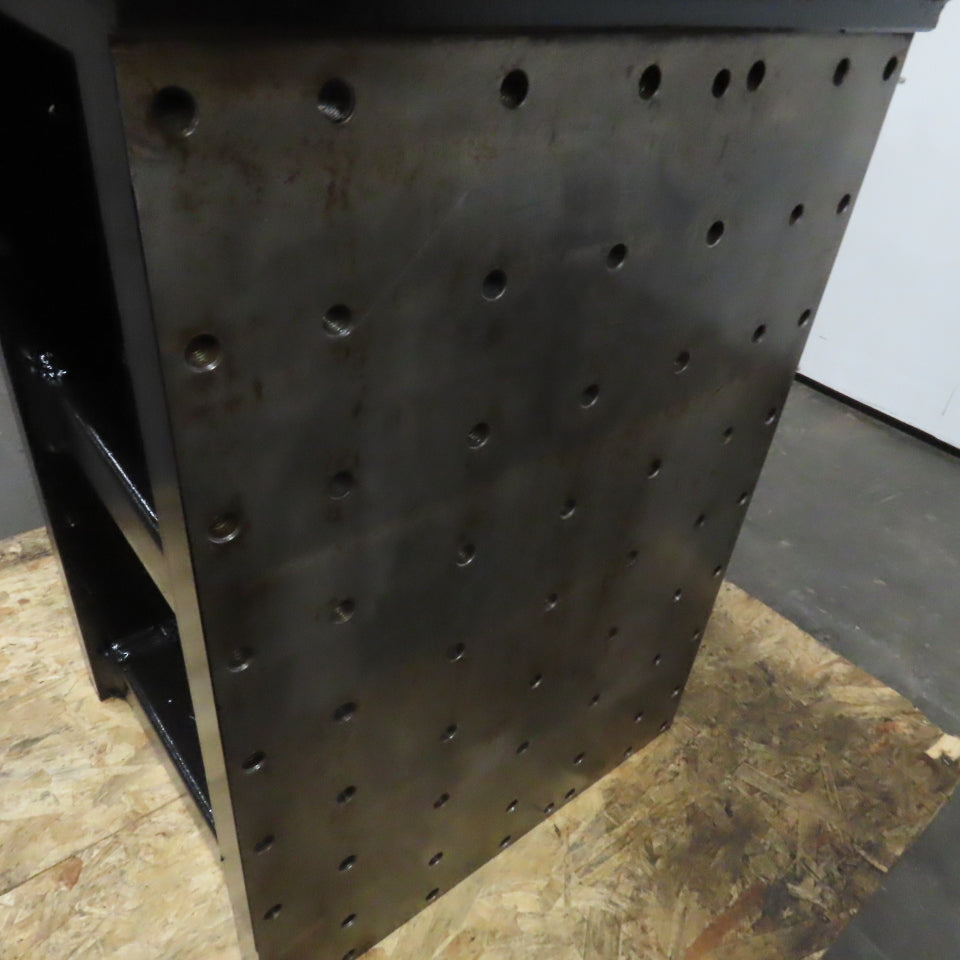 25" x 28" x 3" Thick Blanchard Ground Top 3 Sided Tombstone Workholding Fixture