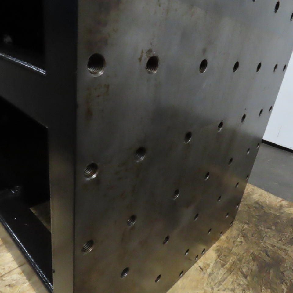 25" x 28" x 3" Thick Blanchard Ground Top 3 Sided Tombstone Workholding Fixture