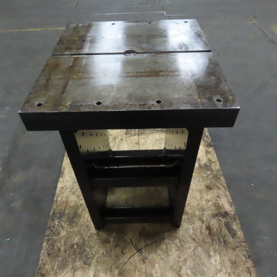 25" x 28" x 3" Thick Blanchard Ground Top 3 Sided Tombstone Workholding Fixture