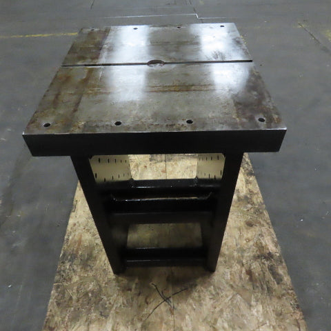 25" x 28" x 3" Thick Blanchard Ground Top 3 Sided Tombstone Workholding Fixture