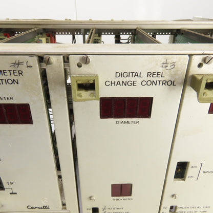 Cerutti CPU Circuit Board Rack W/RE52155 RE52156 RE52158 RE52131 & Power Supply