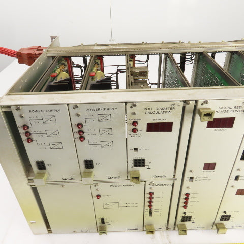 Cerutti CPU Circuit Board Rack W/RE52155 RE52156 RE52158 RE52131 & Power Supply