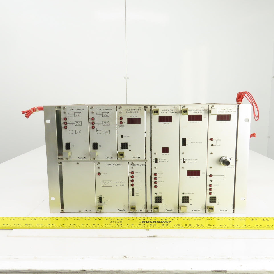 Cerutti CPU Circuit Board Rack W/RE52155 RE52156 RE52158 RE52131 & Power Supply