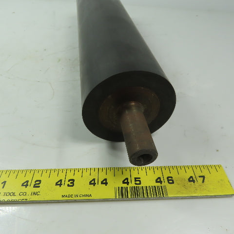 Steel 3" Diam. x 11-3/4" Black Rubber Lagged Gravity Conveyor Roller