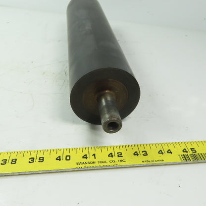 Steel 3" Diam. x 11-3/4" Black Rubber Lagged Gravity Conveyor Roller