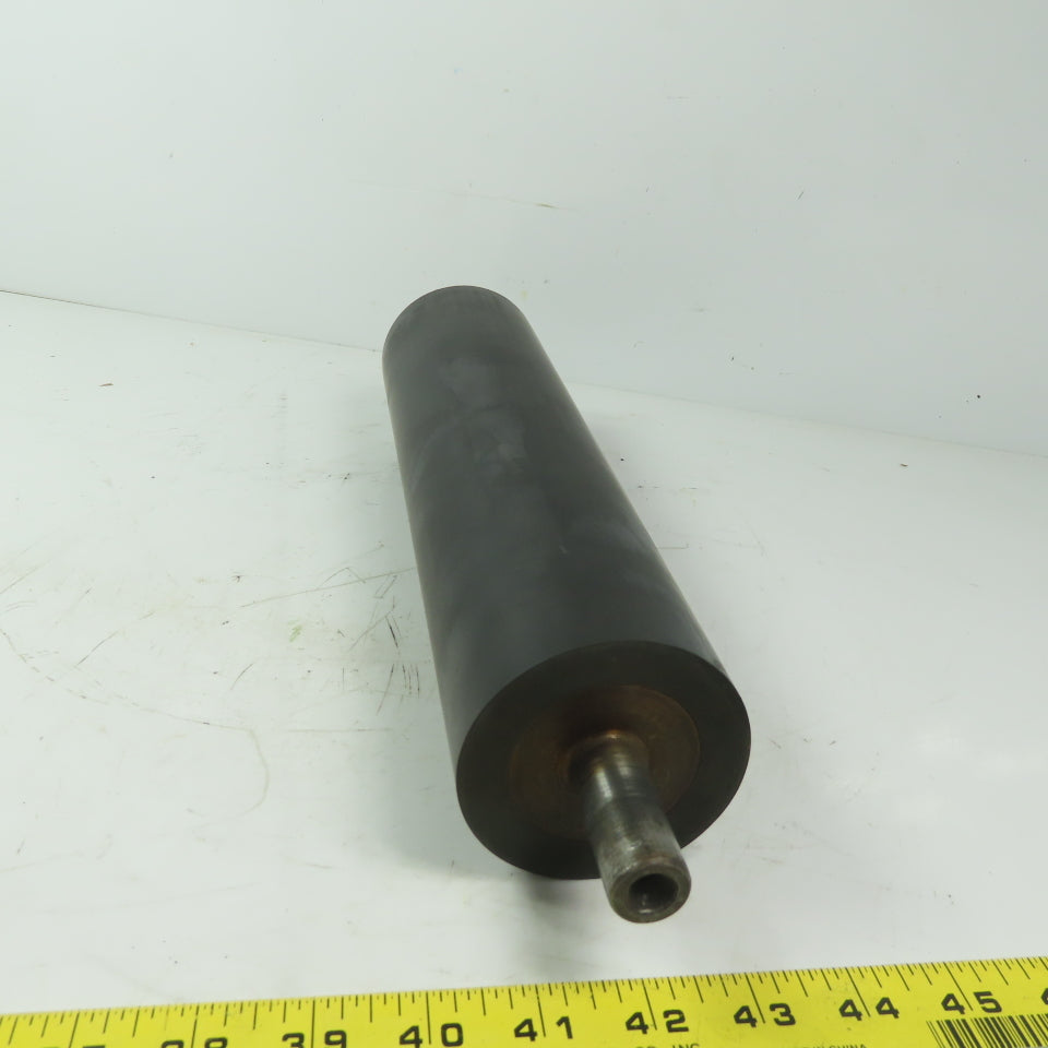 Steel 3" Diam. x 11-3/4" Black Rubber Lagged Gravity Conveyor Roller