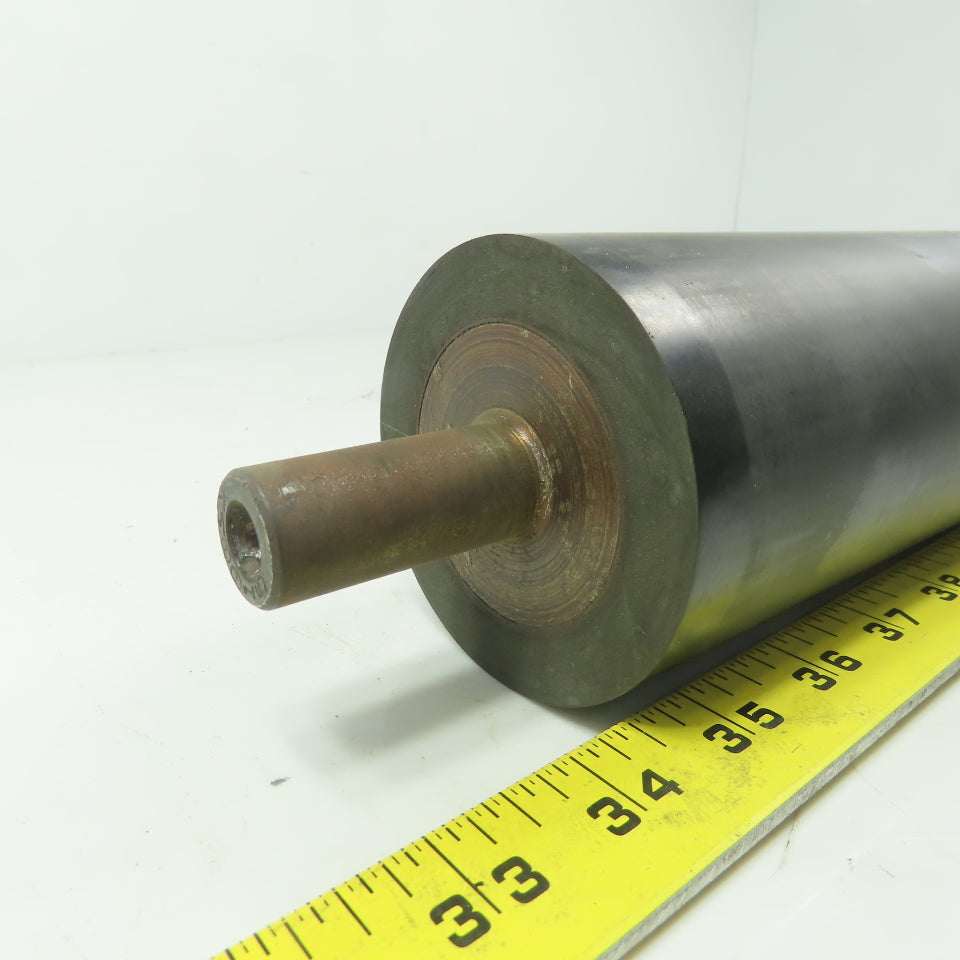 Steel 3" Diam. x 11-3/4" Black Rubber Lagged Gravity Conveyor Roller