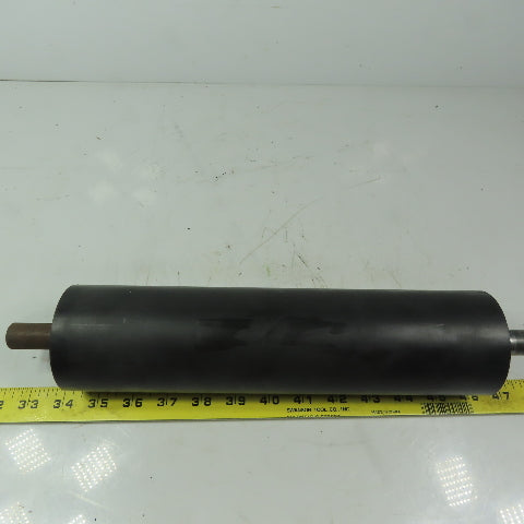 Steel 3" Diam. x 11-3/4" Black Rubber Lagged Gravity Conveyor Roller