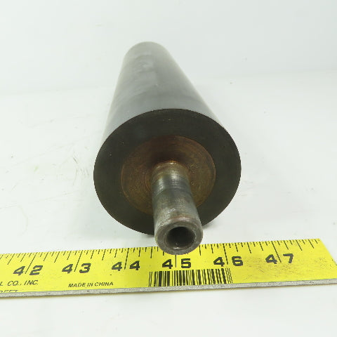 Steel 3" Diam. x 11-3/4" Black Rubber Lagged Gravity Conveyor Roller