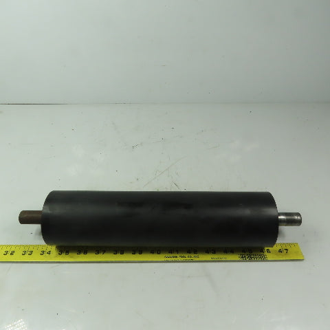 Steel 3" Diam. x 11-3/4" Black Rubber Lagged Gravity Conveyor Roller