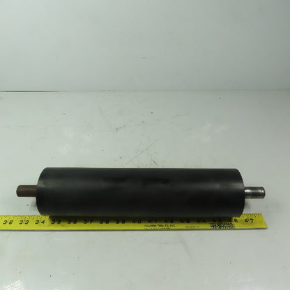 Steel 3" Diam. x 11-3/4" Black Rubber Lagged Gravity Conveyor Roller