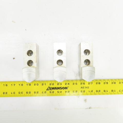 1-1/2" W Single Step Aluminum Lathe Chuck Jaws 4-9/16" OAL x 2" H Lot Of 3