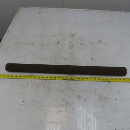 2.15" OD x 29-3/4" Aluminum Cork Lagged Gravity Conveyor Roller