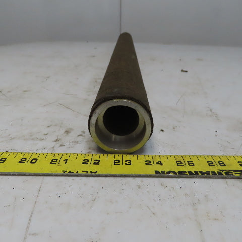 2.15" OD x 29-3/4" Aluminum Cork Lagged Gravity Conveyor Roller