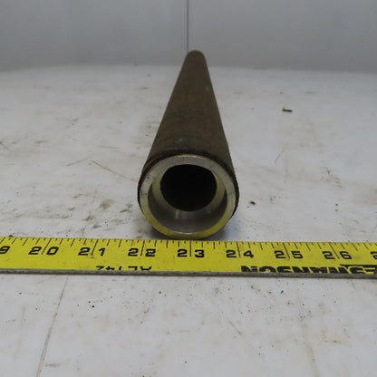 2.15" OD x 29-3/4" Aluminum Cork Lagged Gravity Conveyor Roller