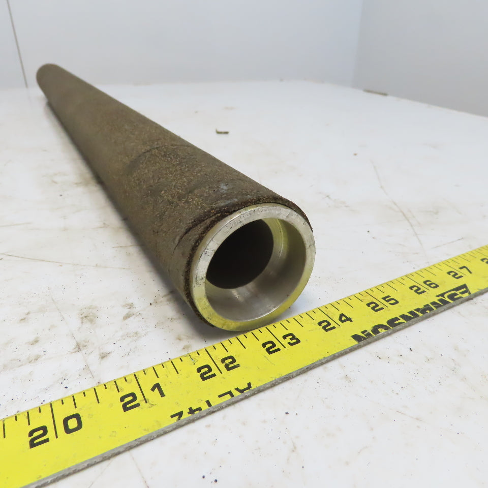 2.15" OD x 29-3/4" Aluminum Cork Lagged Gravity Conveyor Roller