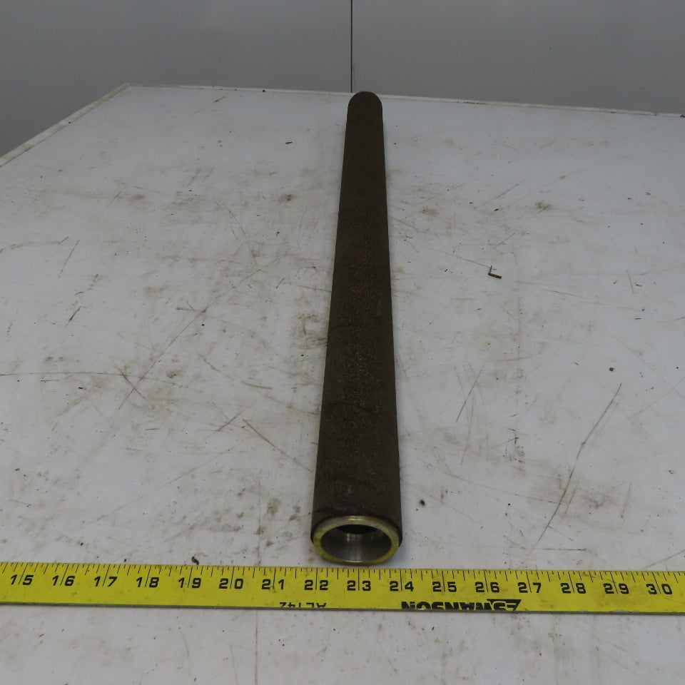 2.15" OD x 29-3/4" Aluminum Cork Lagged Gravity Conveyor Roller