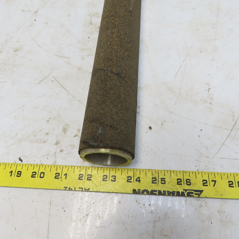 2.15" OD x 29-3/4" Aluminum Cork Lagged Gravity Conveyor Roller