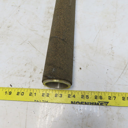 2.15" OD x 29-3/4" Aluminum Cork Lagged Gravity Conveyor Roller
