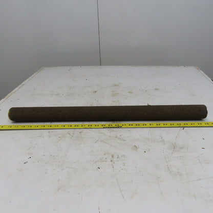 2.15" OD x 29-3/4" Aluminum Cork Lagged Gravity Conveyor Roller