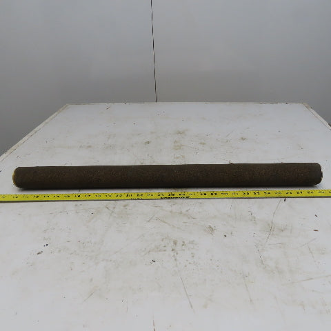 2.15" OD x 29-3/4" Aluminum Cork Lagged Gravity Conveyor Roller