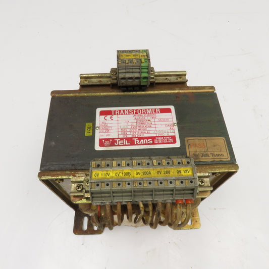 Jeil Trans 61558-1 200/220V Pri 110V 12/28V Sec 1Ph 1.85kVa 50/60Hz Transformer