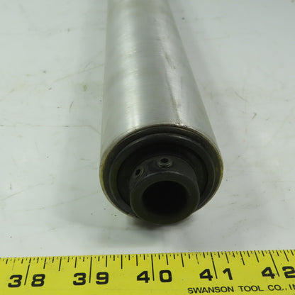 2.196" OD x 16" Aluminum Gravity Conveyor Roller 3/4" ID Bearings