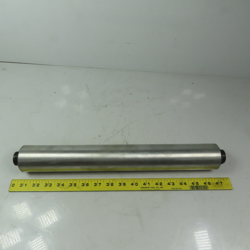 2.196" OD x 16" Aluminum Gravity Conveyor Roller 3/4" ID Bearings