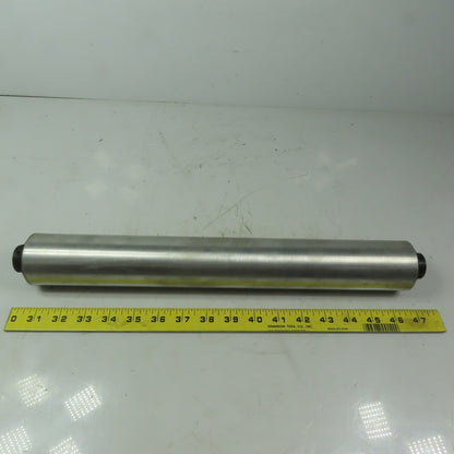 2.196" OD x 16" Aluminum Gravity Conveyor Roller 3/4" ID Bearings