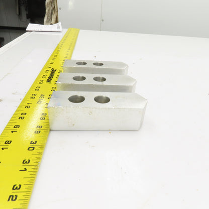 1-1/2" W Aluminum Lathe Chuck Jaws 1.33" H x 4.60" OAL Lot Of 3