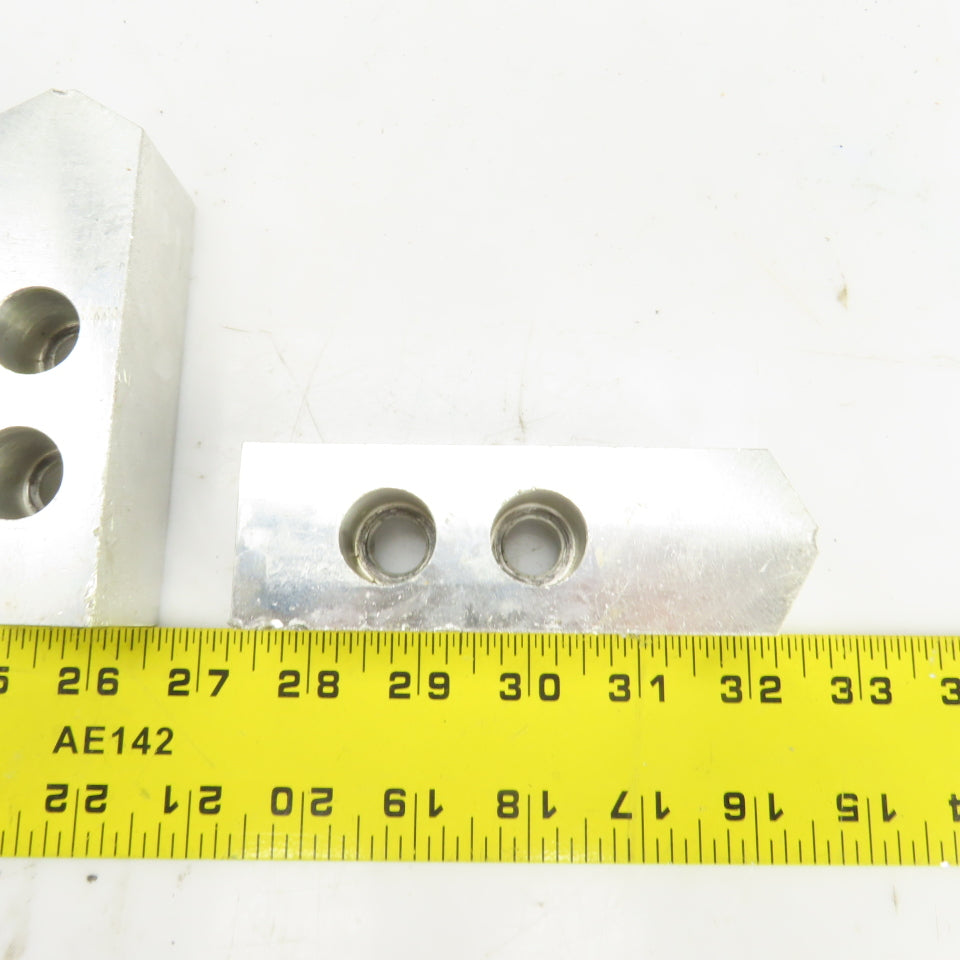 1-1/2" W Aluminum Lathe Chuck Jaws 1.33" H x 4.60" OAL Lot Of 3