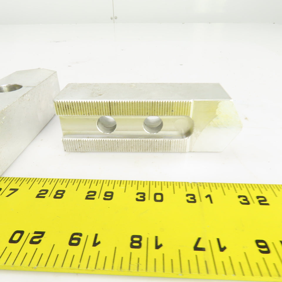 1-1/2" W Aluminum Lathe Chuck Jaws 1.33" H x 4.60" OAL Lot Of 3