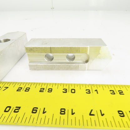1-1/2" W Aluminum Lathe Chuck Jaws 1.33" H x 4.60" OAL Lot Of 3