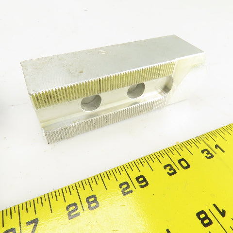 1-1/2" W Aluminum Lathe Chuck Jaws 1.33" H x 4.60" OAL Lot Of 3