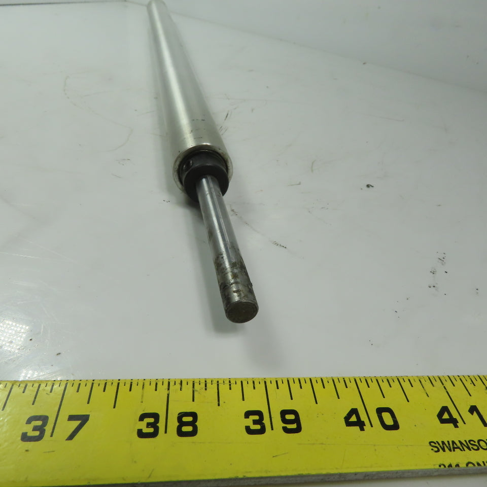 1" OD x 18-1/8" Aluminum Gravity Conveyor Roller 3/8" OD Shaft 19 BF