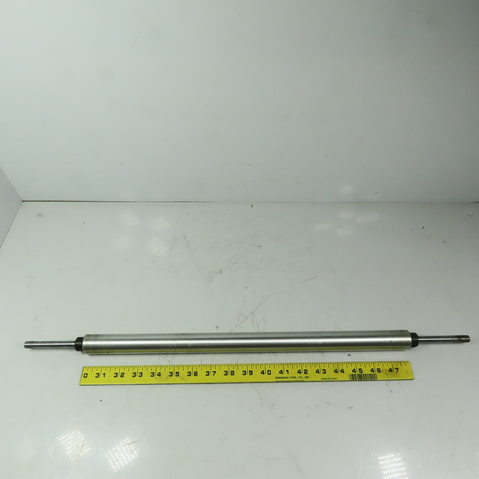 1" OD x 18-1/8" Aluminum Gravity Conveyor Roller 3/8" OD Shaft 19 BF