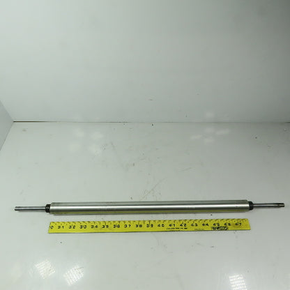 1" OD x 18-1/8" Aluminum Gravity Conveyor Roller 3/8" OD Shaft 19 BF