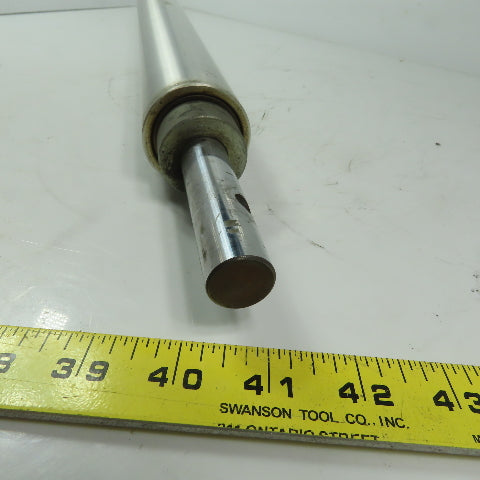 2" OD x 17-3/4" Aluminum Gravity Conveyor Roller 0.784" OD Shaft 19-1/4 BF