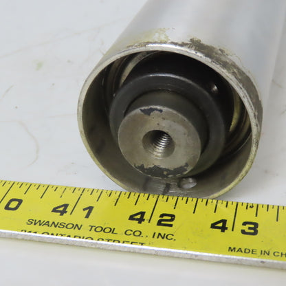 2-1/4" OD x 10" Aluminum Gravity Conveyor Roller 10-1/4" BF