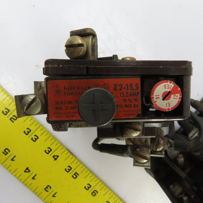 Klockner Moeller DIL-2v-22 80A 10-30HP Contactor 115V Coil 600V Max W/Overload