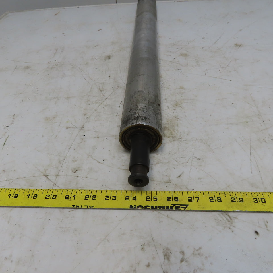 2.350" OD x 26-5/8" Aluminum Conveyor Gravity Roller 1" Shaft