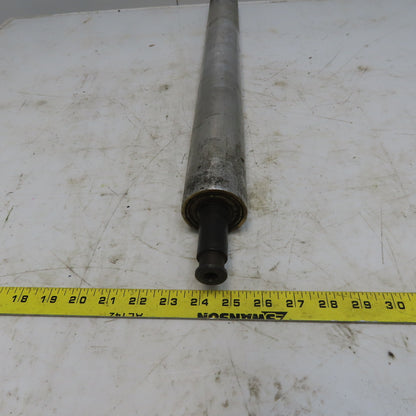 2.350" OD x 26-5/8" Aluminum Conveyor Gravity Roller 1" Shaft