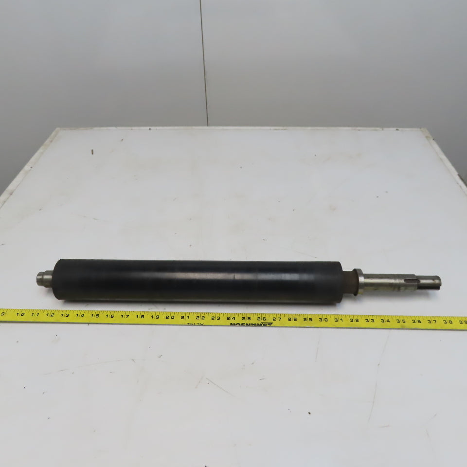 2.760" OD x 18-3/4" Aluminum Rubber Lagged Conveyor Roller