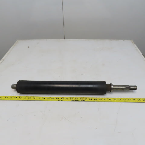 2.760" OD x 18-3/4" Aluminum Rubber Lagged Conveyor Roller