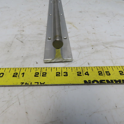Thompson 24" Linear 1/2" Rod Shaft Rails W/Pre-Drilled Aluminum Supports Lot /2