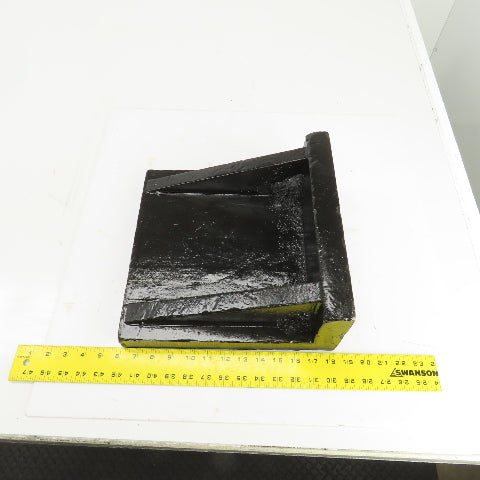 12-1/4x12-3/8 x5-1/4"H Webbed Cast Steel Angle Plate Set Up Fixture 1-1/2" Thick