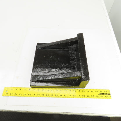 12-1/4x12-3/8 x5-1/4"H Webbed Cast Steel Angle Plate Set Up Fixture 1-1/2" Thick