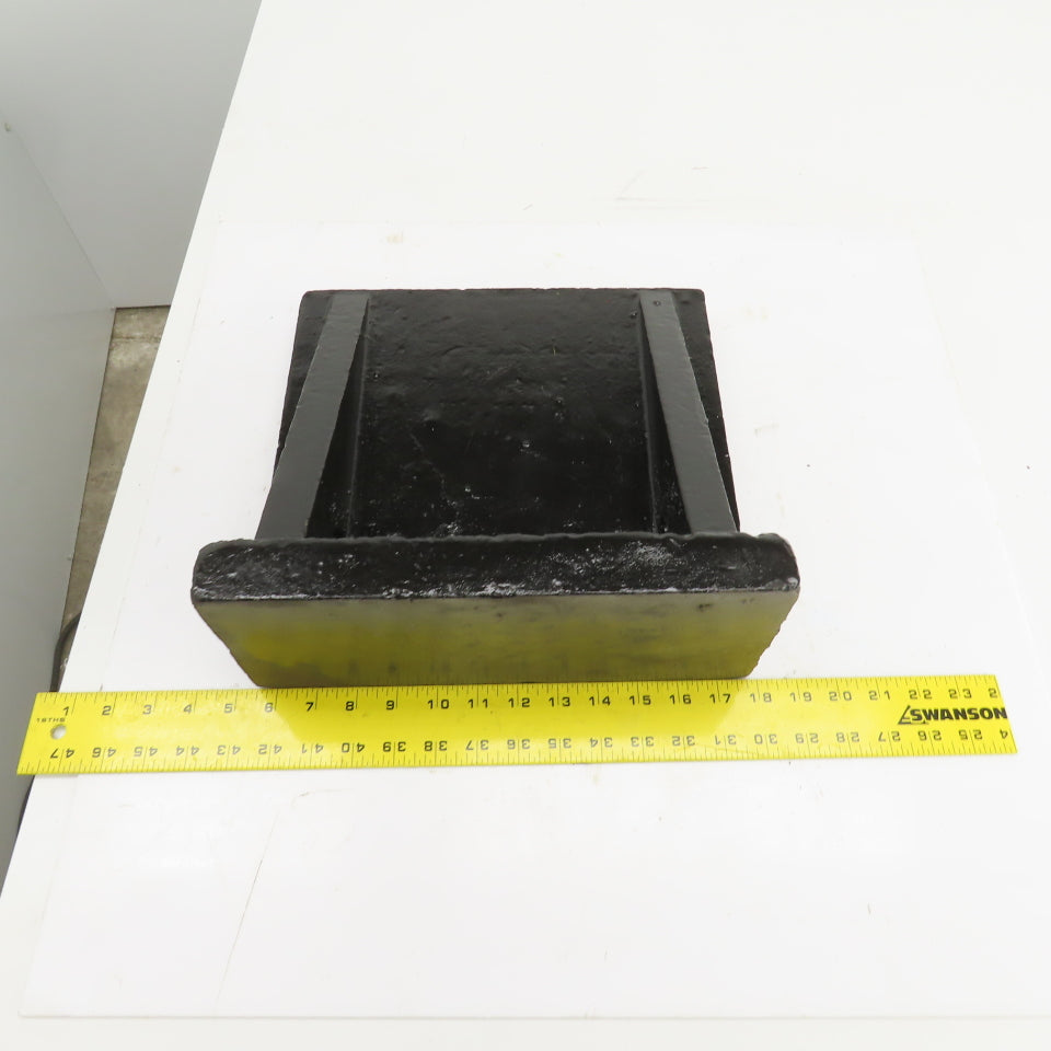 12-1/4x12-3/8 x5-1/4"H Webbed Cast Steel Angle Plate Set Up Fixture 1-1/2" Thick
